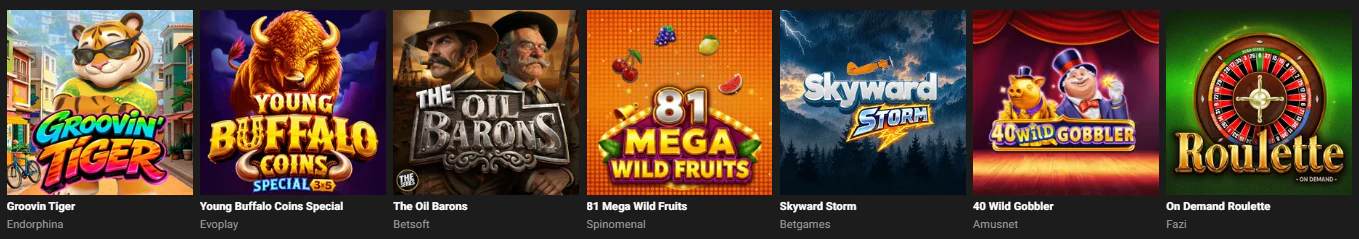 Oferta de máquinas tragamonedas y juegos de slots online en GGBET