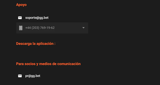 Servicio de atención y recursos de ayuda disponibles para clientes de GGBET